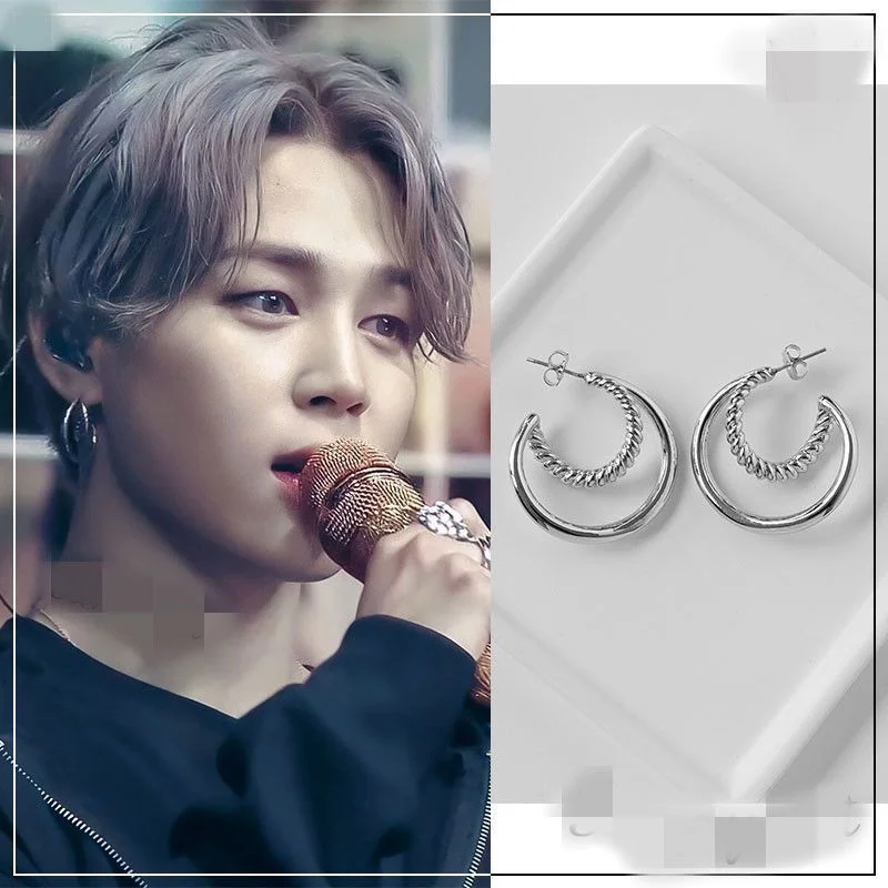 BTS earrings, BTS V earrings, BTS V fashion