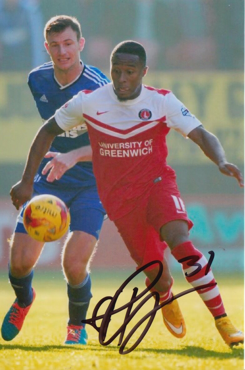 CHARLTON ATHLETIC HAND SIGNED CALLUM HARRIOTT 6X4 Photo Poster painting 2.