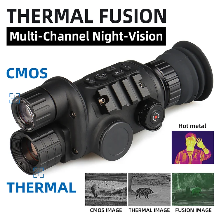 YSS Professional Multi-Purpose 1-6X High Definition Digital + Thermal Military Hunting Monocular  Night Vision 
