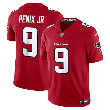 Youth Atlanta Falcons #9 Michael Penix Jr. Nike Red Vapor F.U.S.E. Sewn Down Limited Jersey
