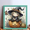Halloween Witch-11CT Stamped Cross Stitch 40*40cm/15.75*15.75in tapestrymarket