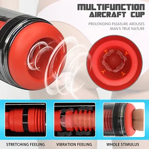 Fully Automatic 7 Telescopic Vibration Intelligent Male Masturbator Cup