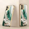 2023 Luxury Baroque Carving Edge Plating Anti-knock Protection Tempered Glass Case For iPhone