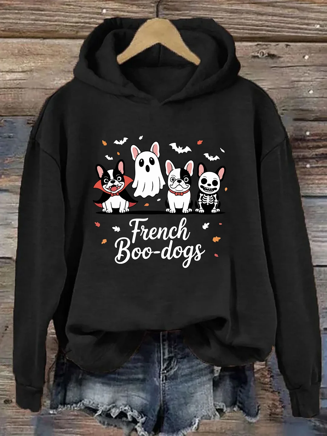 Fall French Bulldog Halloween Hoodie