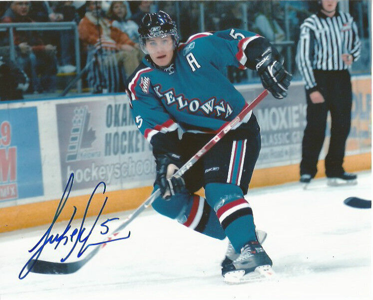 Kelowna Rockets Luke Schenn Signed Autographed 8x10 Photo Poster painting COA