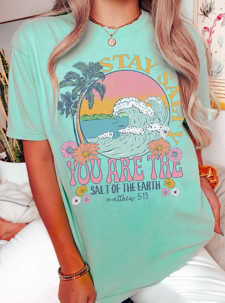 Summer Retro Surf Beach Vacation Casual T-shirt