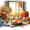Autumn Window Scenery-11CT Stamped Cross Stitch 45*45cm/17.72*17.72in tapestrymarket