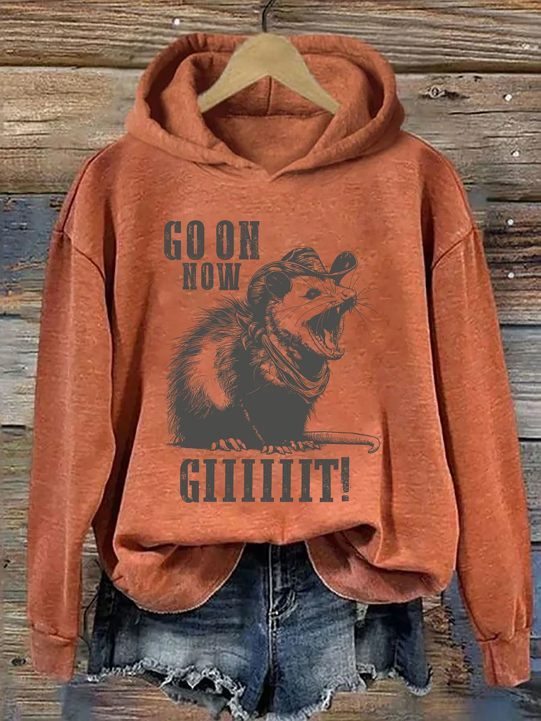 Cowboy Possum Hoodie