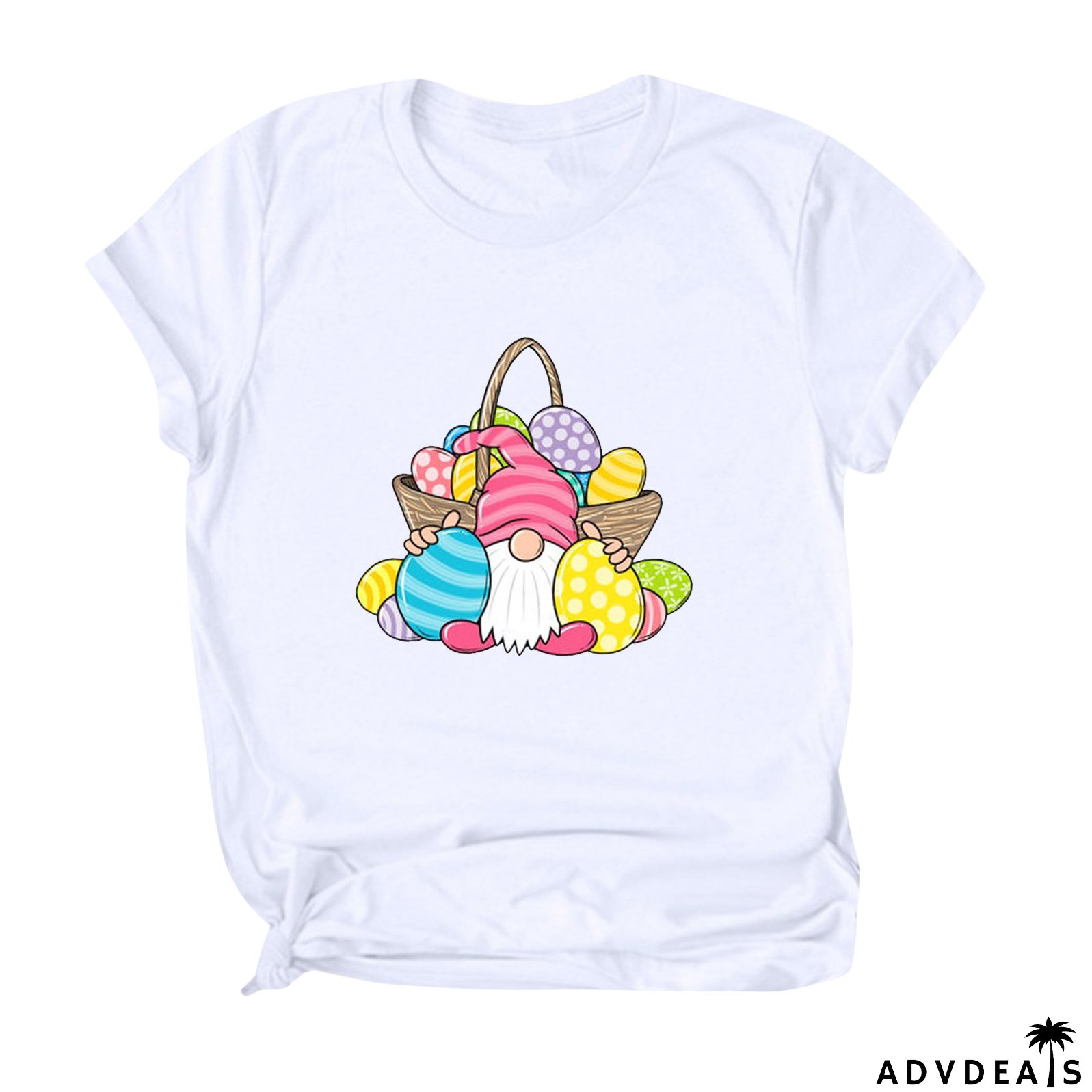 Summer Short Sleeve Shirt Plus Size Women's Easter Loose Top