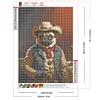 Diamond Painting-DIY Full Round Drill Cowboy Corgi