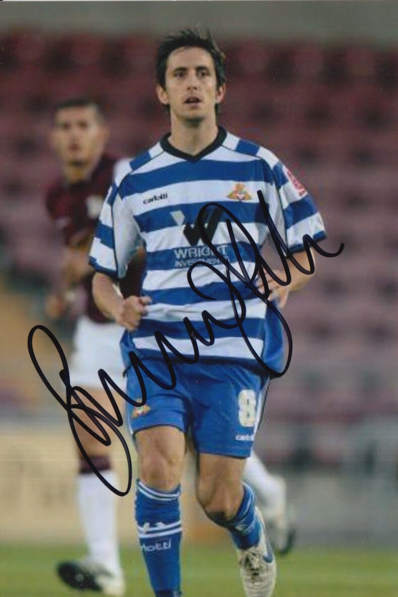 DONCASTER ROVERS HAND SIGNED BRIAN STOCK 6X4 Photo Poster painting.