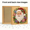 (25x25cm)DIY Pearl Painting Xmas Framed Handmade Pearl Material Art Kit Living Room Decor
