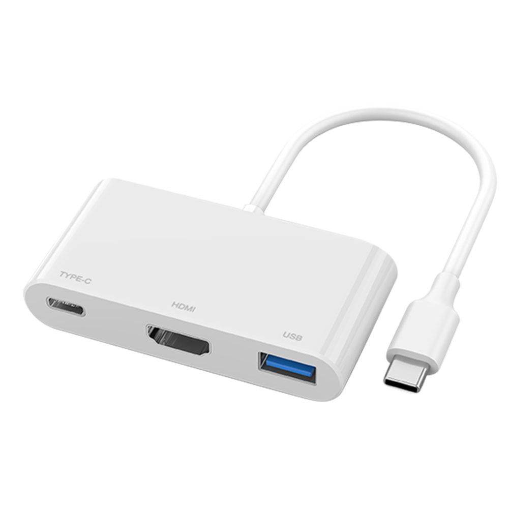 

USB C Hub 3 in 1 USB Type C Hub with USB 3.0 Port HDMI-Compatible 100W PD, 501 Original