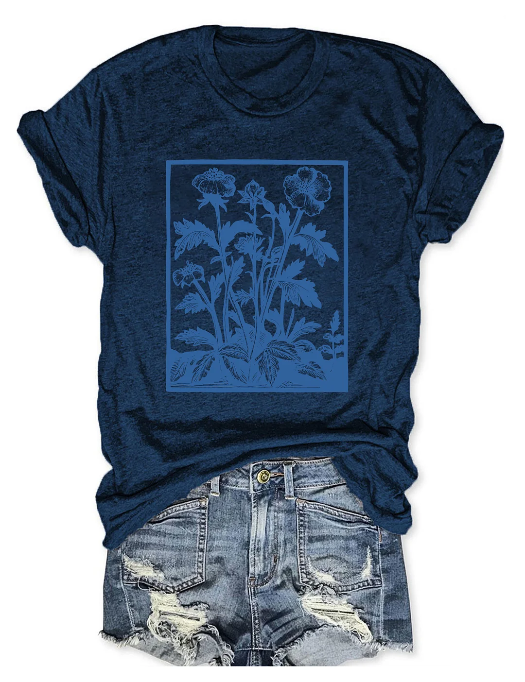 Vintage Wildflowers Graphic T-shirt