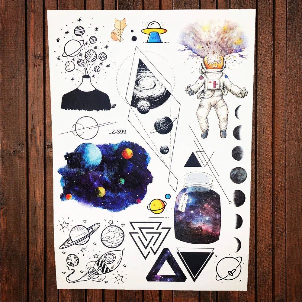 Sdrawing Red Rose Flower Temporary Tattoo Stickers Women Body Art Tattoo Arm Sleeve 21x15CM Large Fake Flash Waterproof Tatoo Henna