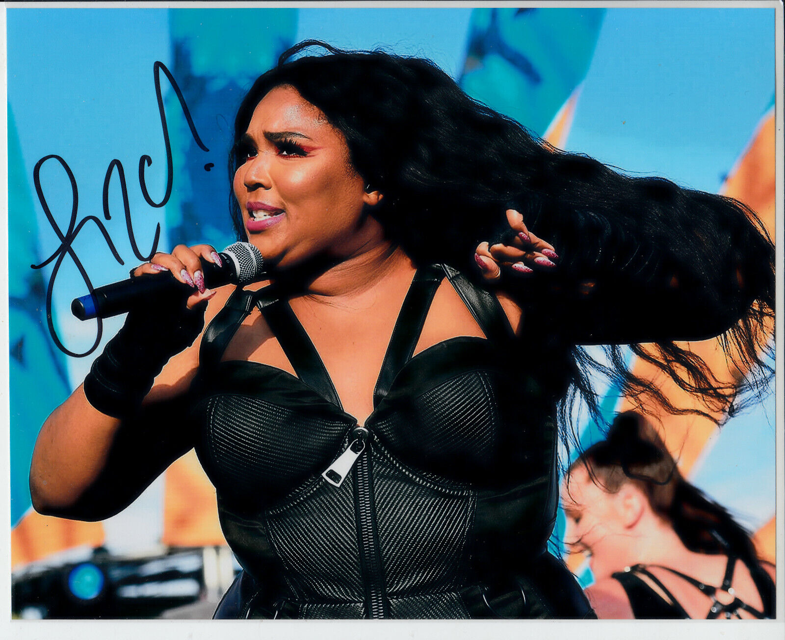 Lizzo hot young singer hip hop performer Signed Autograph 8x10