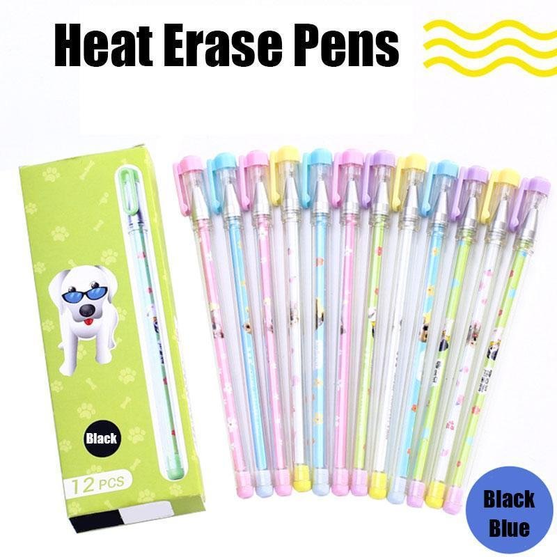 12PCS Heat Erasable Pens