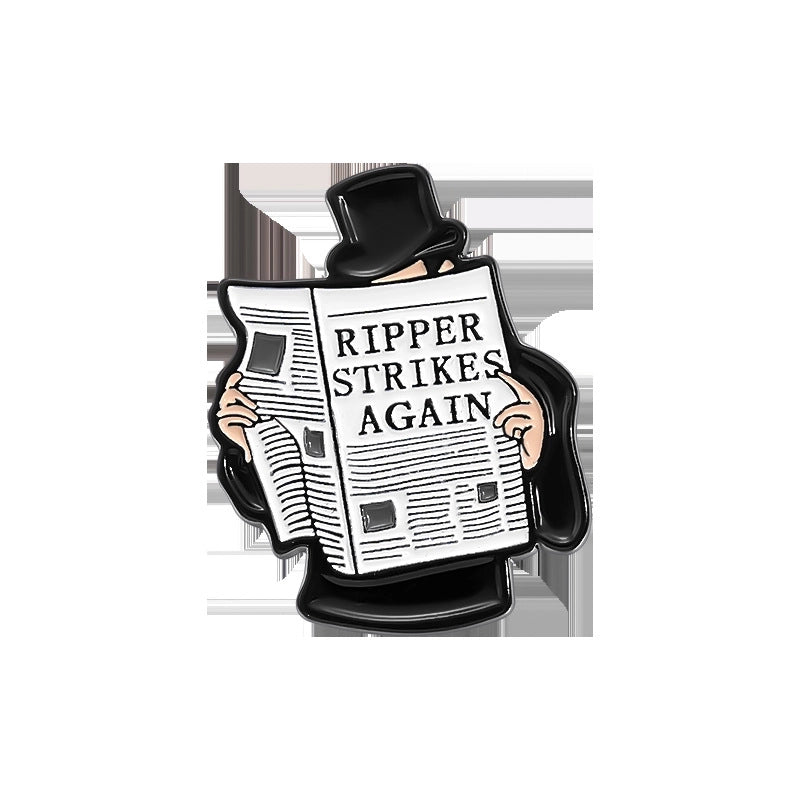 Cartoon Style Pin Book Letter Heart Shape Alloy Stoving Varnish Unisex Brooches