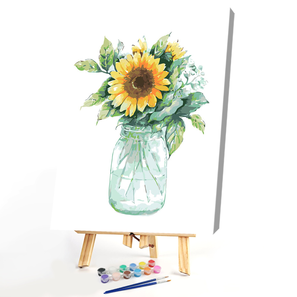 

40x50cm - Paint By Numbers Sunflower, 501 Original