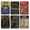 6pcs - Warning - Vintage Metal Signs(12*16Inch)