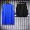 2025/2026 Inter Milan Pre-Match Training Blue Vest+Shorts Football1:1 Thai Quality