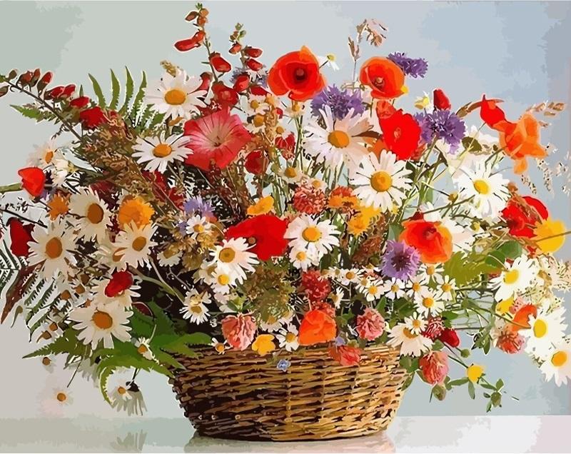 

Colorful Flowers Bouquet – Paint By Numbers - 40*50CM, 501 Original