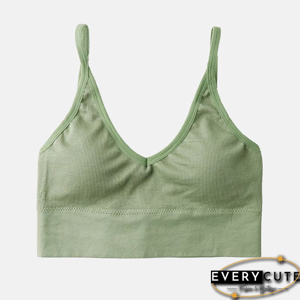 Seamless Underwear Shoulder Tank Top Vest Sleeveless Women Fashion Push-Up Cotton Fitness Comfortable Shirt Bra Large Size Tops