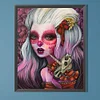 Diamond Painting-DIY Full Round Drill Horror Girl(40x50cm)