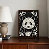 Diamond Painting-DIY Special Shaped Drill Pearl Painting Panda(30x40cm)