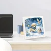 5D DIY Partial Special Shaped Drill Diamond Painting With Frame Kit Dog Decor 19.2x19.2cm