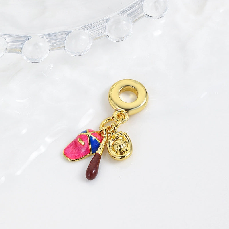 1 Piece 30mm Copper Ball Pendant Jewelry Accessories