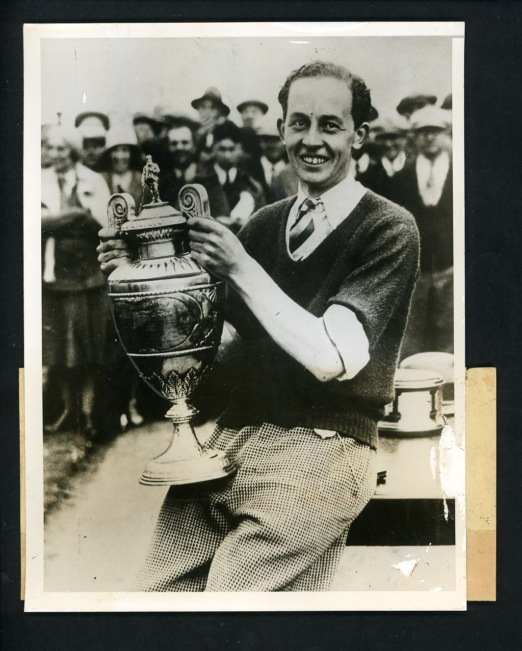 Eric Martin Smith wins 1931 British Amateur Golf Westward Ho! Deven Press Photo Poster painting