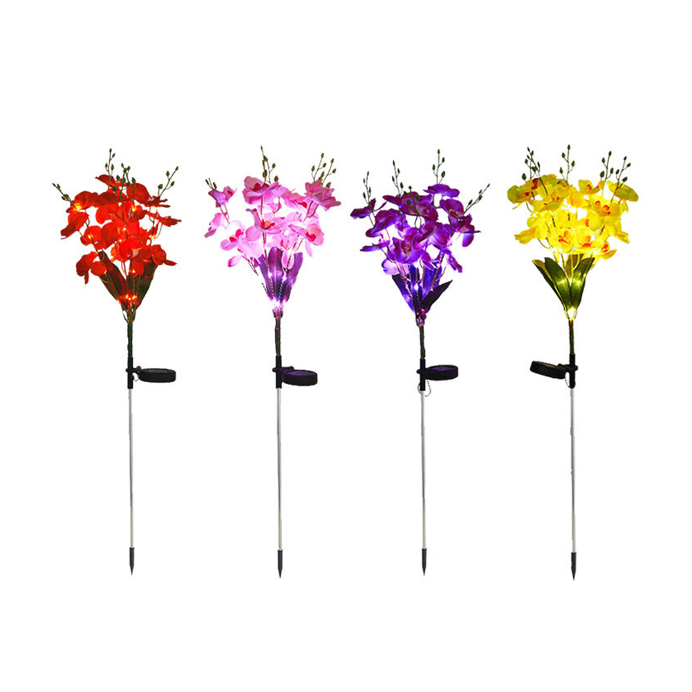 

LED Solar Light Outdoor Clivia Flower Lawn Stake Lamp Yard Art Garden Decor, 501 Original