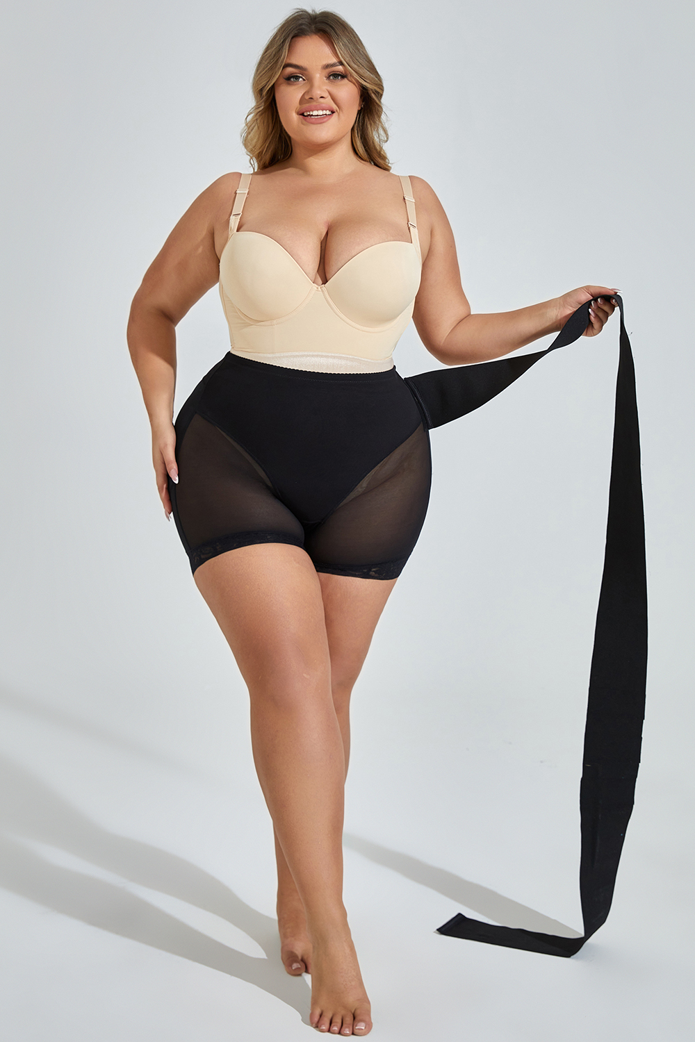 Design Plus Size Tight Waist-Enhancing Butt-Lifting Tummy-Tightening Pant Shapewear