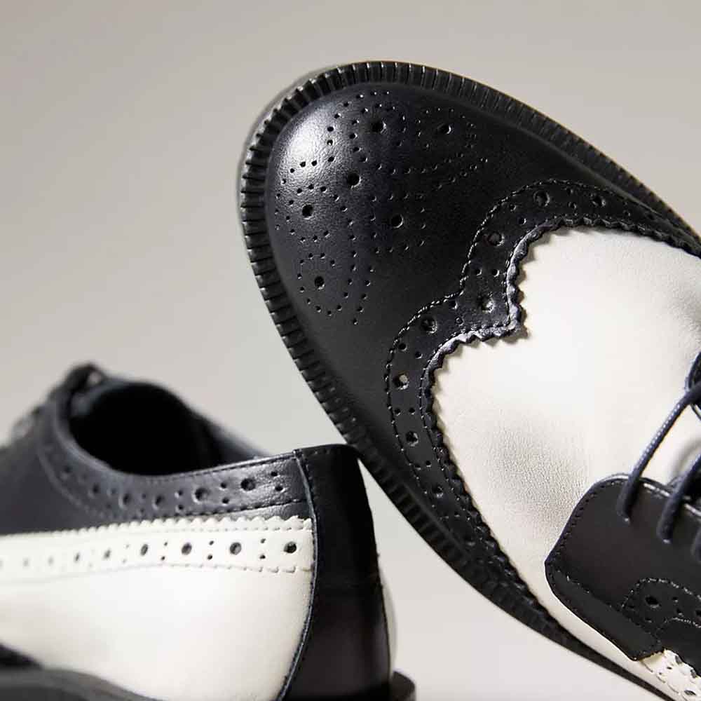 platform wingtip shoes