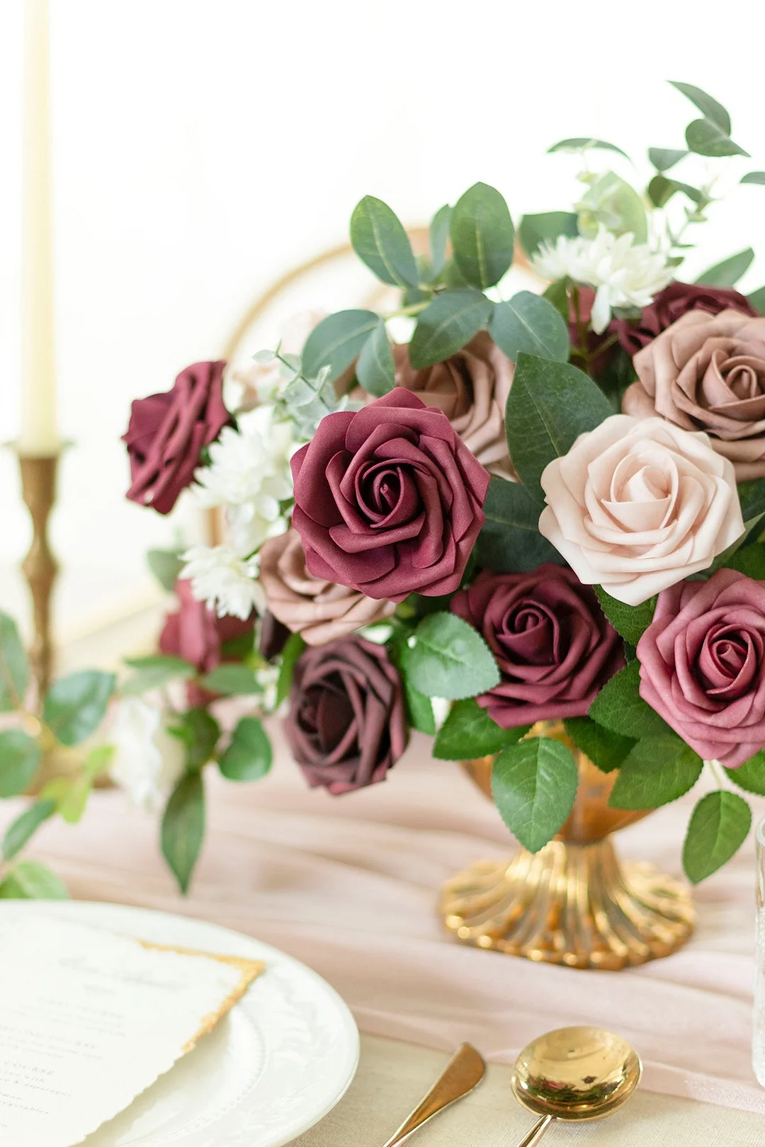 3" Foam Rose with Stem - 56 Colors