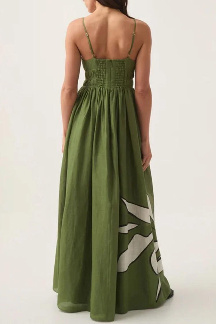 V Neck Printed Dress(Shipping on Aug 25th)