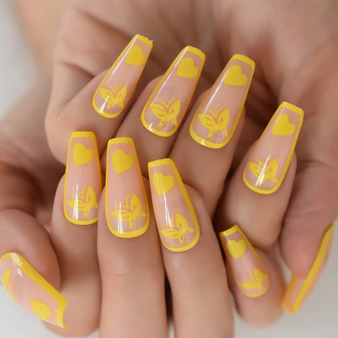 Orginal White Smoke Nails Design Full Cover Nails Coffin Extra Long Supplie For Professionals Gels Nails Art Fingernails Tip Set-Nail Inspo