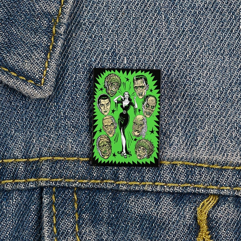 Streetwear Pin Letter Ghost Alloy Unisex Brooches