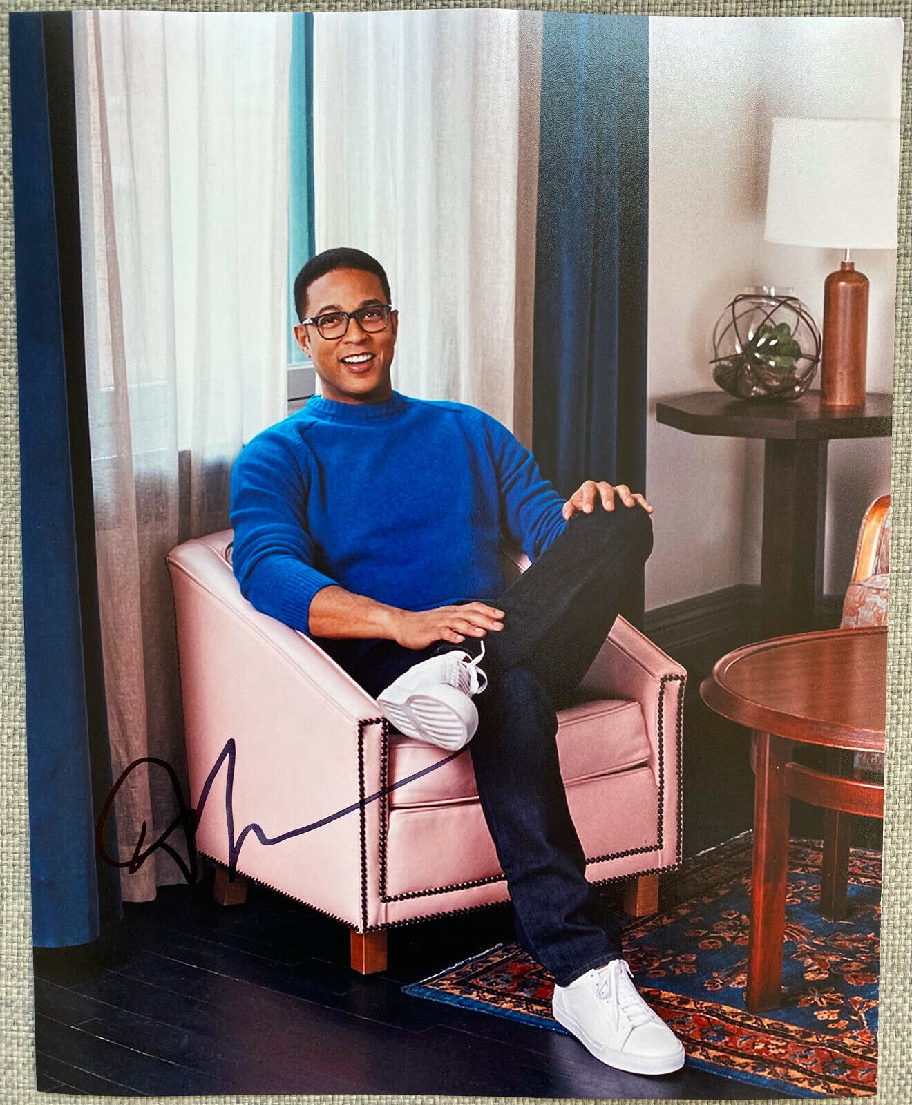 CNN Don Lemon Signed In-Person 8x10 Color Photo Poster painting - Authentic, This Is The Fire