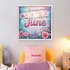 June-18CT Stamped Cross Stitch 25*25cm/9.84*9.84in tapestrymarket