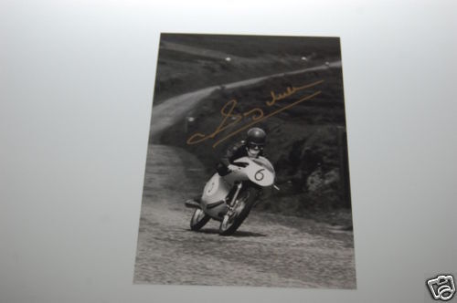 Famous Motor Cycle Rider Sammy Miller Signed Photo Poster painting.