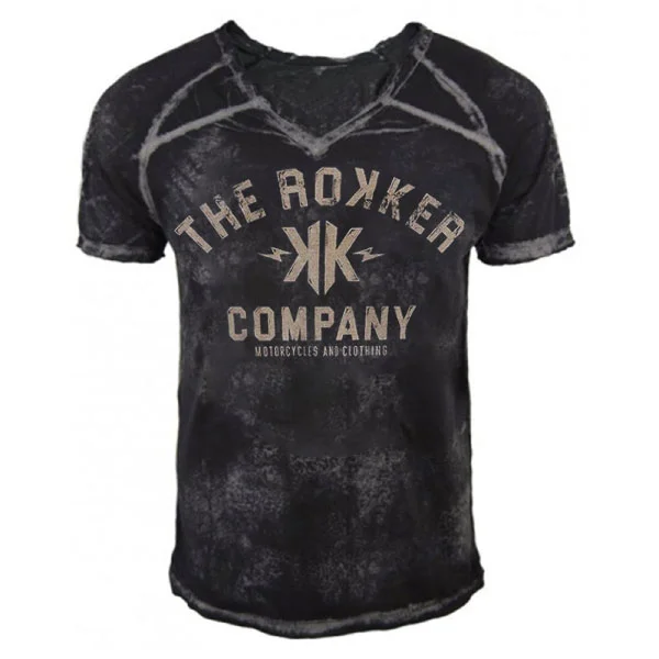 Mens Retro Motorcycle Riding Outdoor Casual T-shirt / [viawink] /