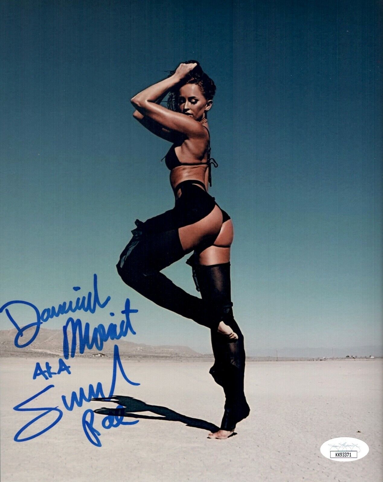 DANIELLE MONET Signed SUMMER RAE 8x10 Photo Poster painting WWE DIVA Autograph JSA COA Cert