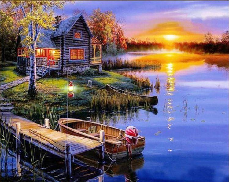 

Beautiful Sunset – Paint By Numbers - 40*50CM, 501 Original