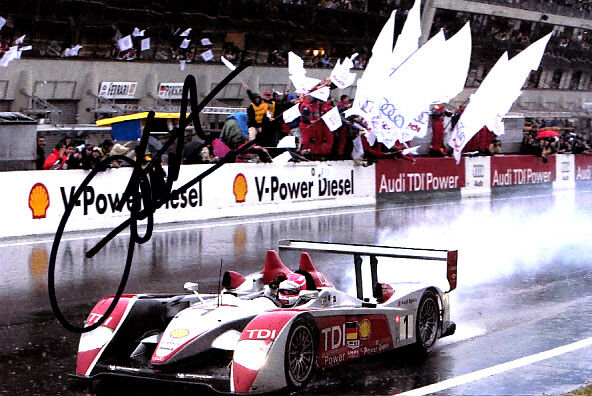 Emanuele Pirro Hand Signed Audi Photo Poster painting 6x4 3.