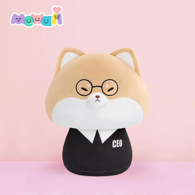 Mewaii® Mushroom Family Suit Shiba Inu Kawaii Plush Pillow Squish Toy