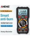 DC AC Voltage Tester Meter 2000 Counts NCV Digital Multimeter with LED Lights