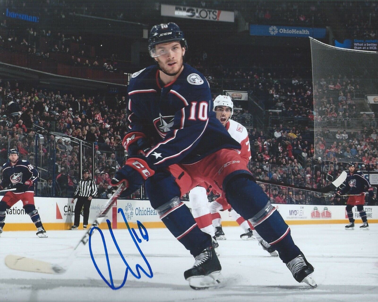 Alexander Wennberg Signed 8x10 Photo Poster painting Columbus Blue Jackets Autographed COA G