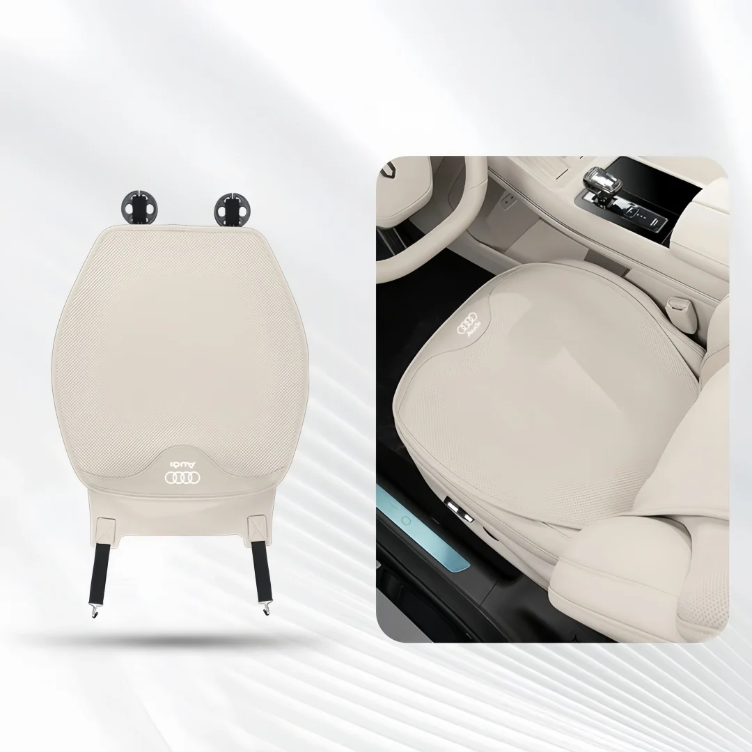 Perforated Nappa Leather Car Seat Cushion Four Seasons Seat Cushion Cover Breathable Seat Cover(Customized car models)